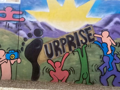 Mural representing the art community in Surprise AZ